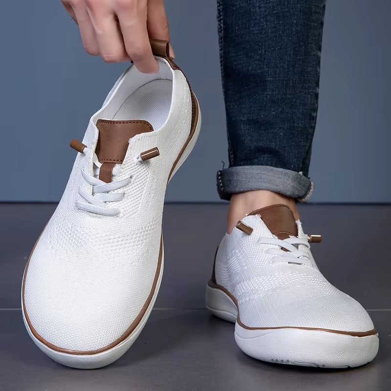 Baskets en maille souple, blanc