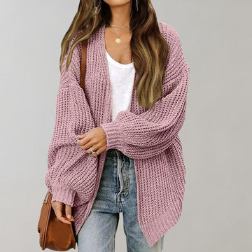 Cardigan ouvert grosse maille