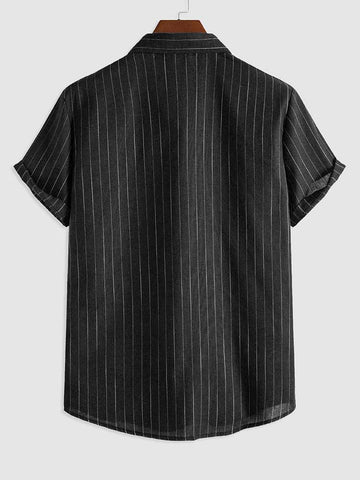 Chemise tissée à manches courtes
