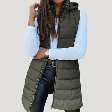 Gilet matelassé à capuche