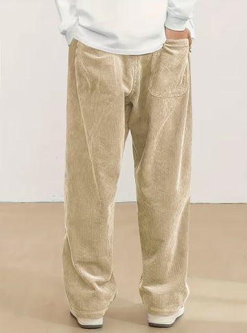 Pantalon large en velours côtelé