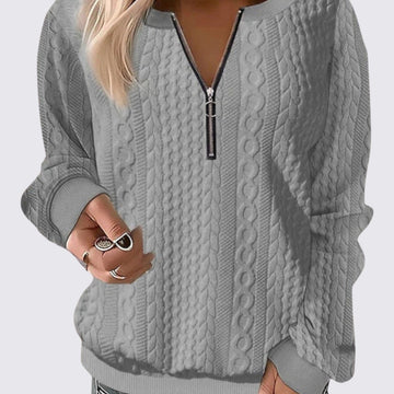 Pull à col zippé