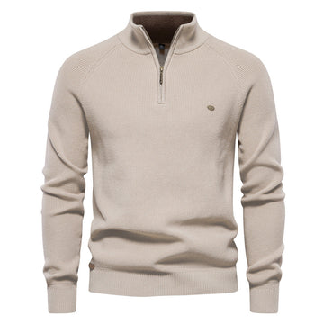Pull col montant zippé