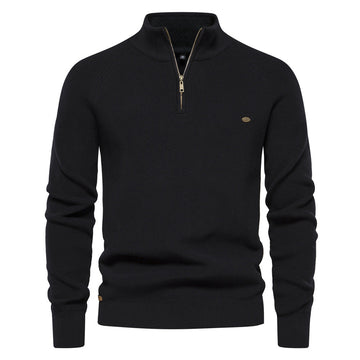 Pull col montant zippé