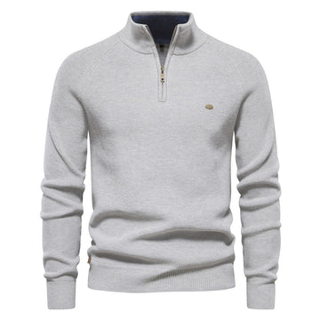 Pull col montant zippé