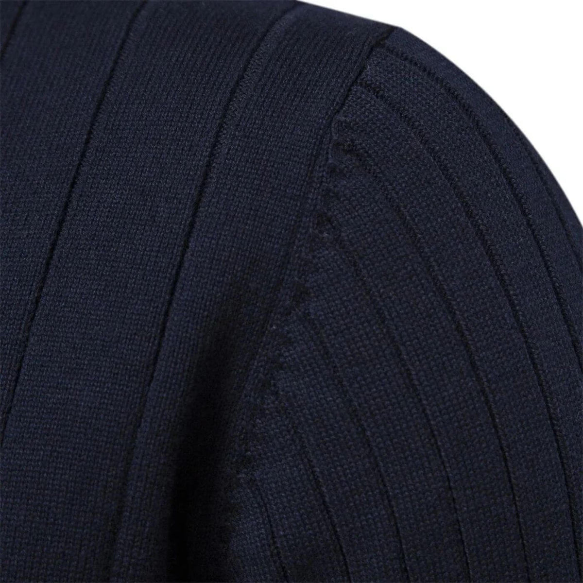 Pull maille côtelée zippé | By Old Money