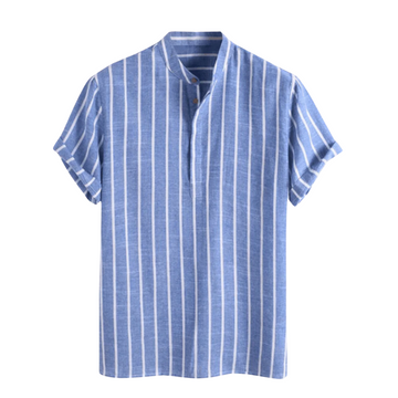 Polo marin en maille côtelée