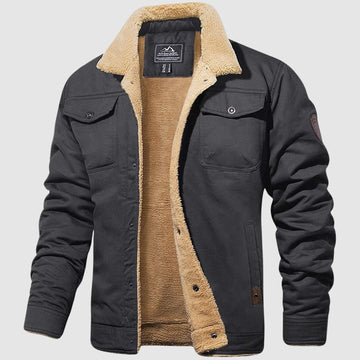 Veste en coton doublée sherpa