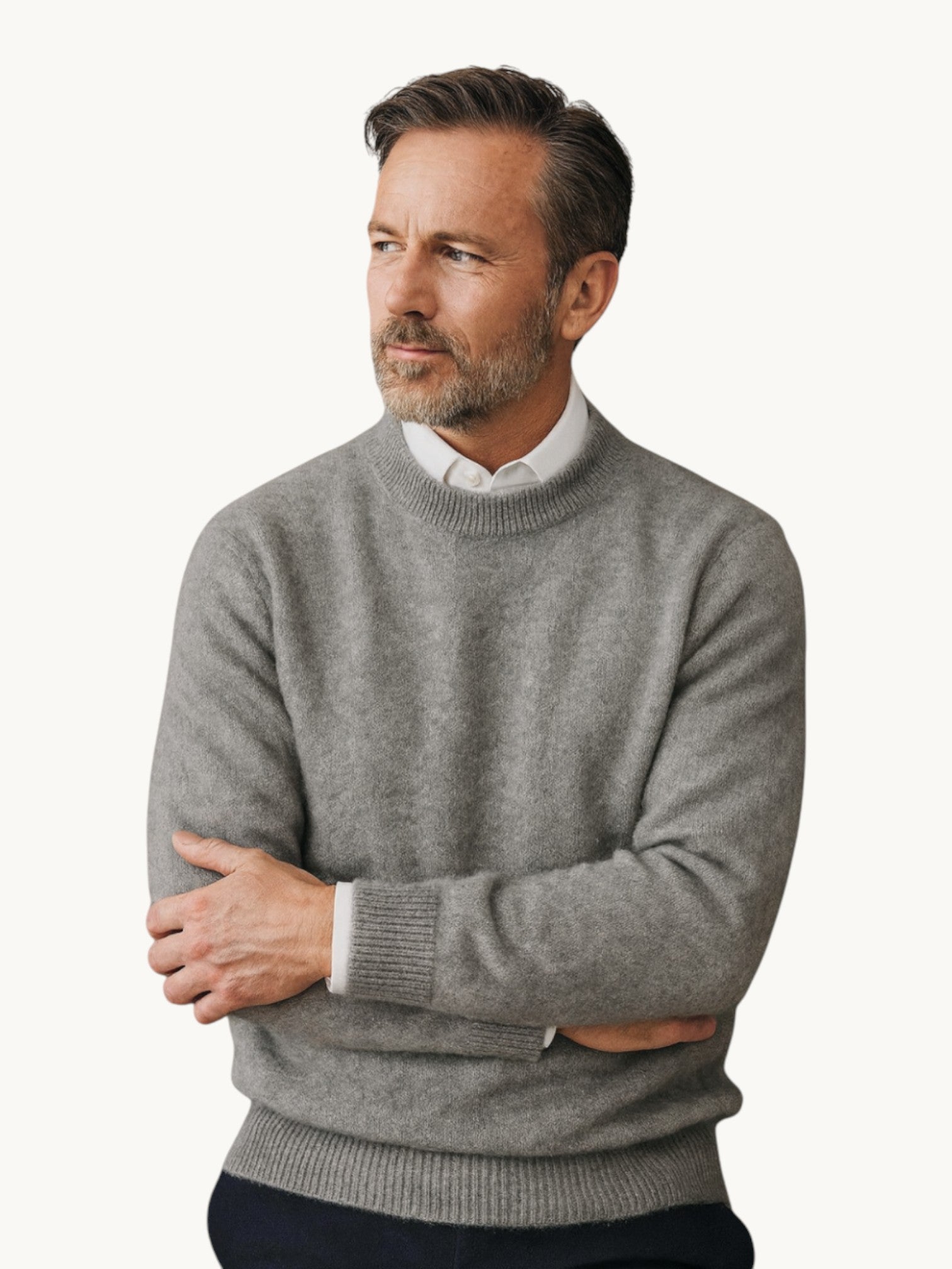 Pull en cachemire col rond