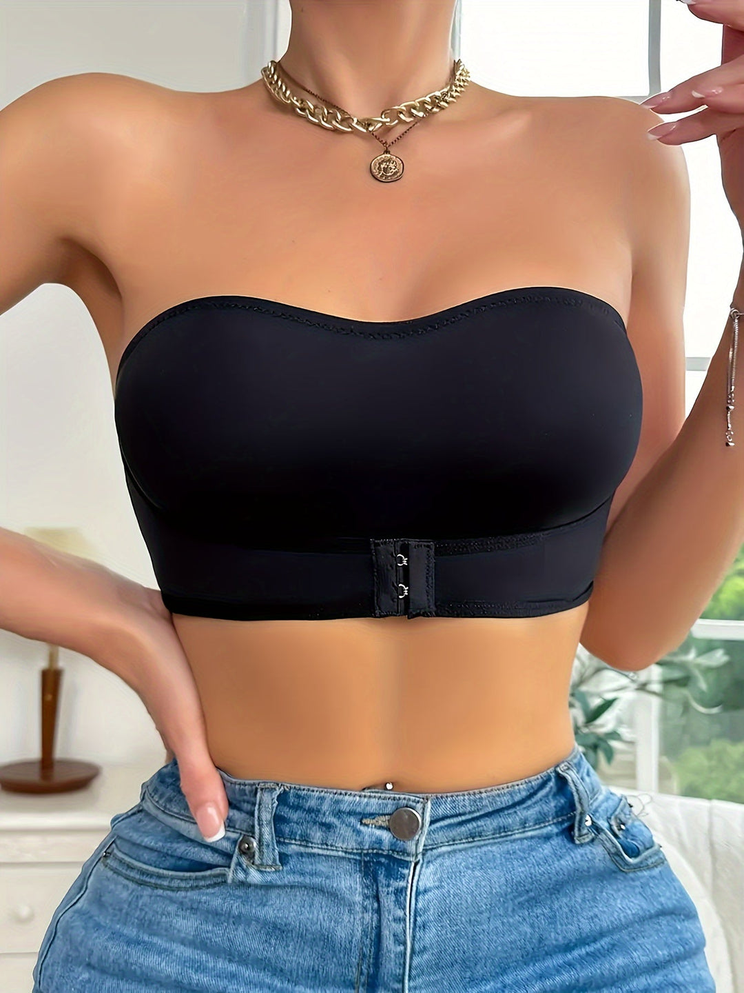 Bandeau sans coutures, vu de face