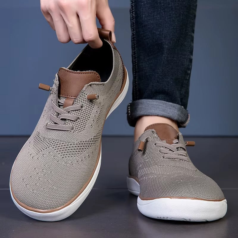 Baskets en maille souple, beige