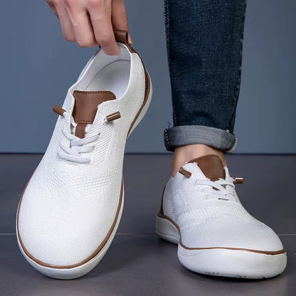 Baskets en maille souple, blanc