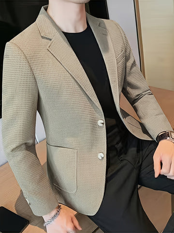 Blazer en maille texturée