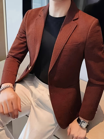 Blazer en maille texturée