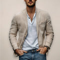 Blazer souple non doublé, coloris beige