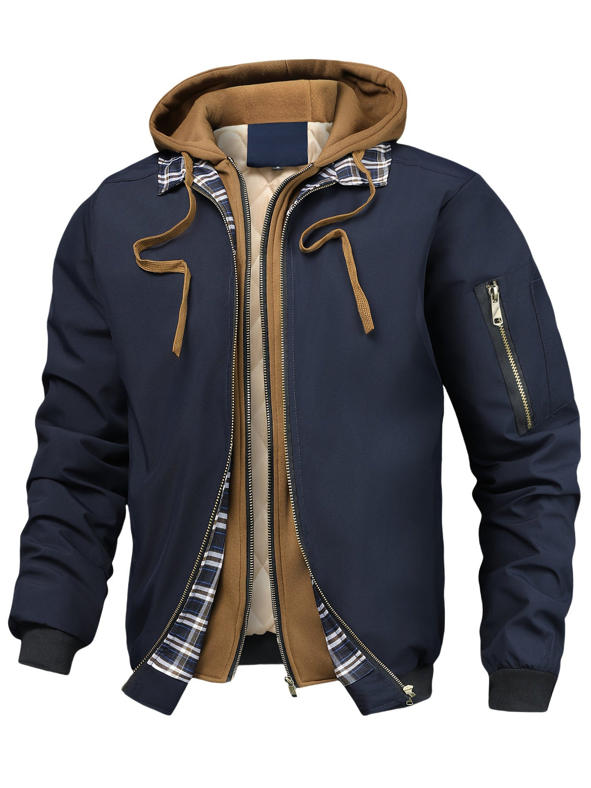 Blouson à capuche doublé, vue 2