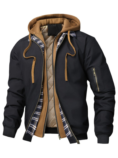 Blouson à capuche doublé, vue 4