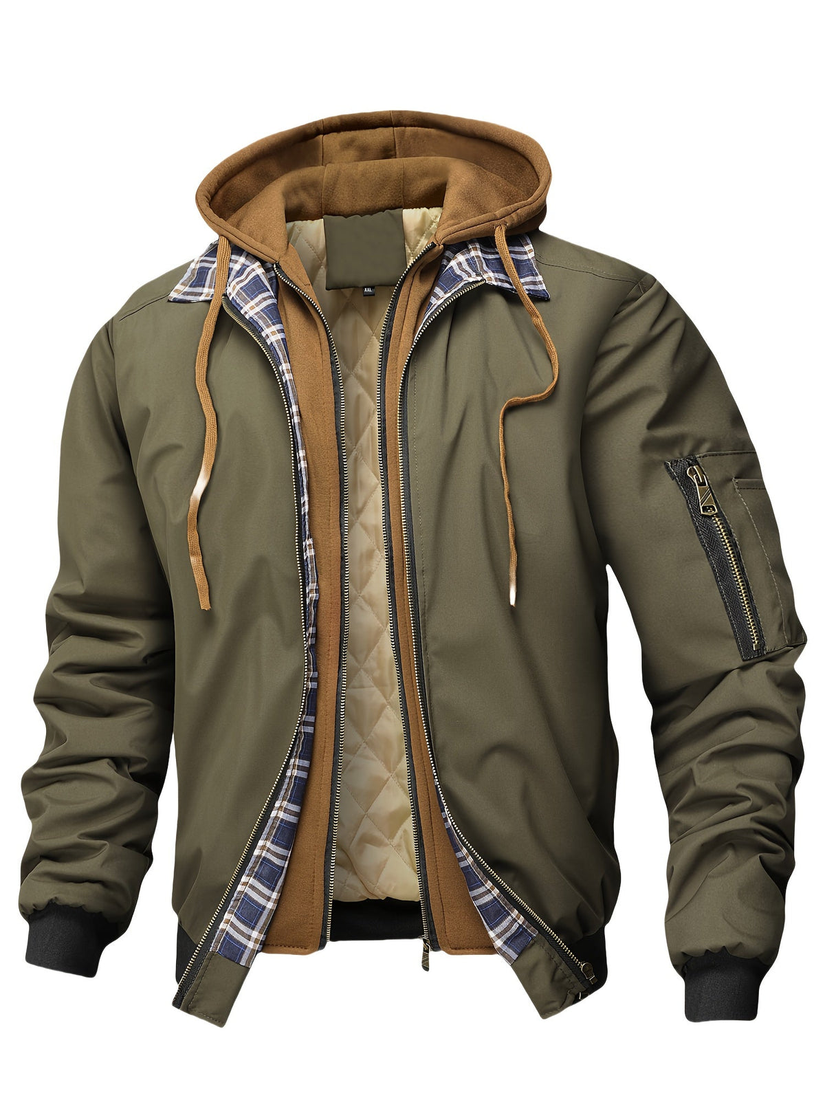 Blouson à capuche doublé, vue 5