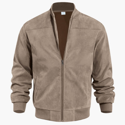 Blouson aviateur effet daim, pierre