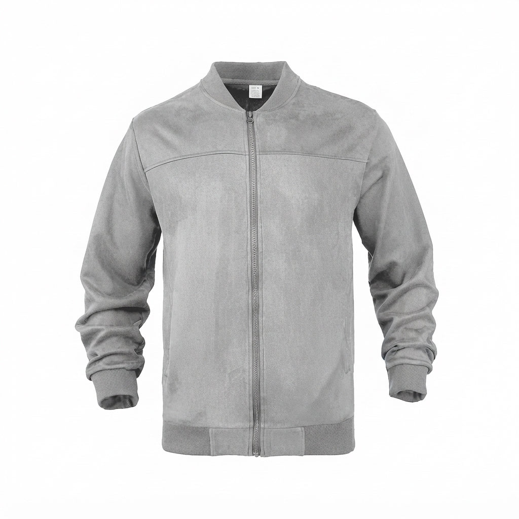 Blouson bomber aspect daim, vue 12