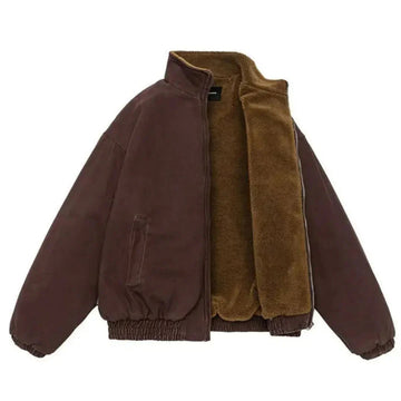 Blouson col sherpa zippé