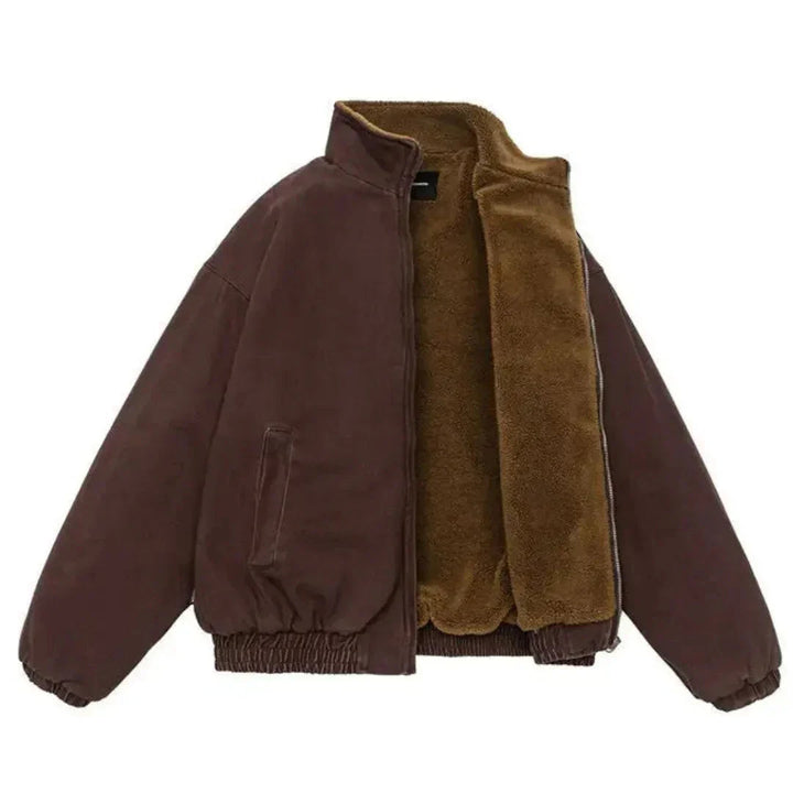 Blouson col sherpa zippé | By Old Money