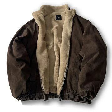 Blouson col sherpa zippé