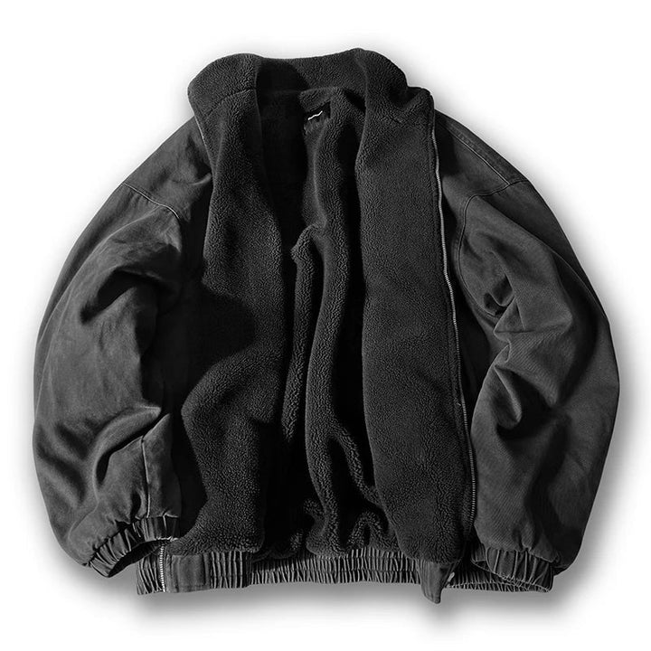 Blouson col sherpa zippé | By Old Money