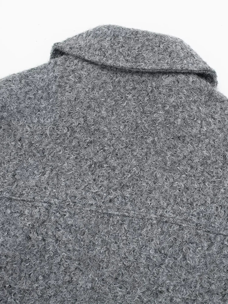 Blouson court col revers, col