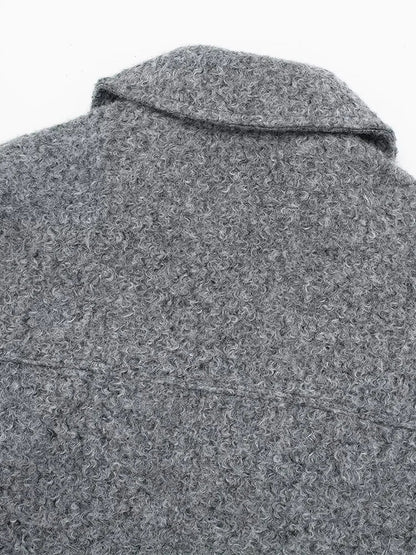 Blouson court col revers, col