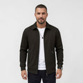 Blouson léger col chemise, coloris noir, vue de face