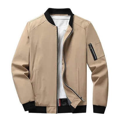 Blouson léger zippé, beige