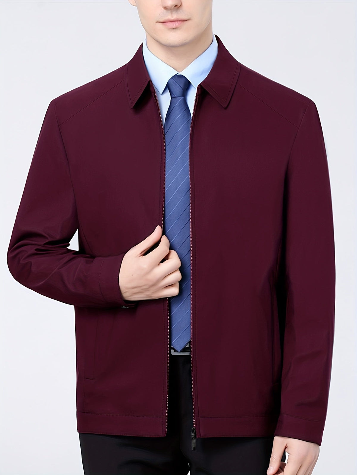 Blouson zippé col chemise, vue 4