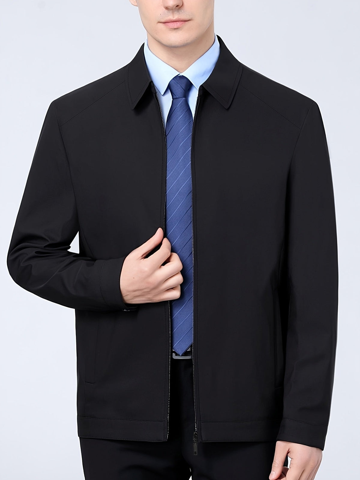 Blouson zippé col chemise, vue 5