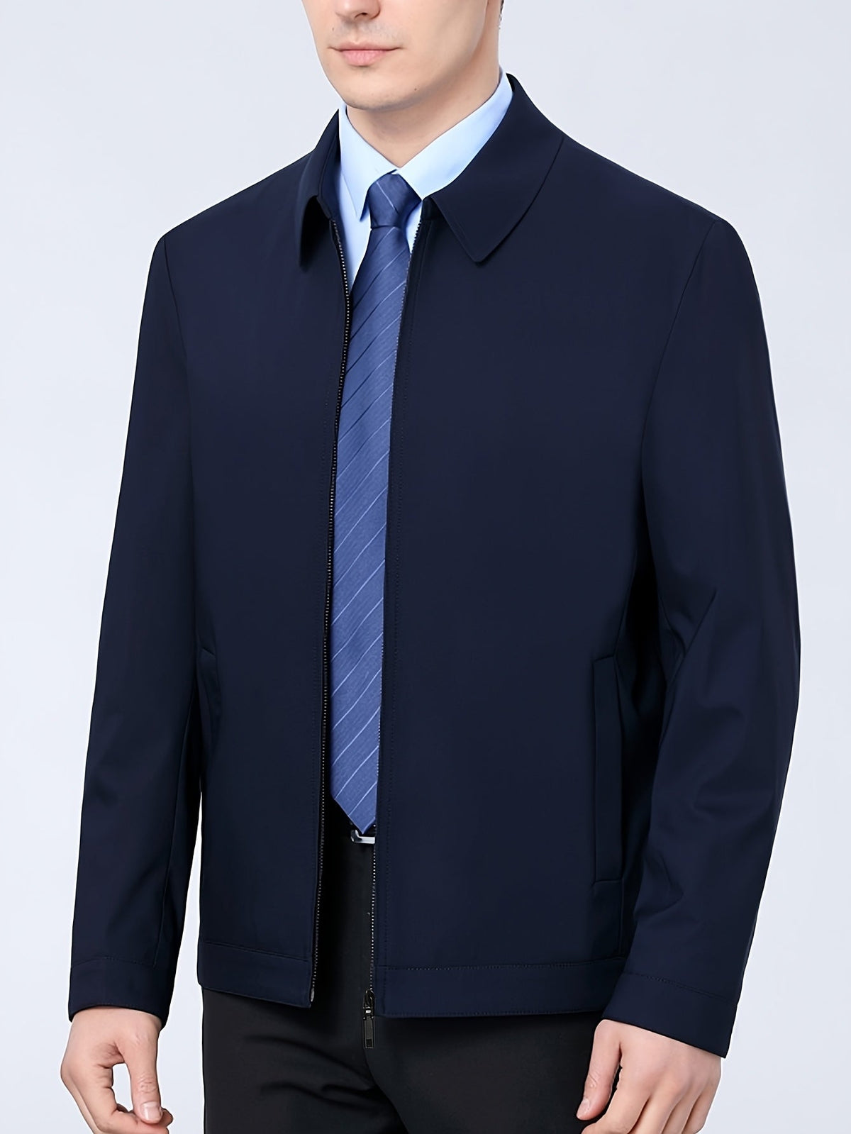 Blouson zippé col chemise, vue 6