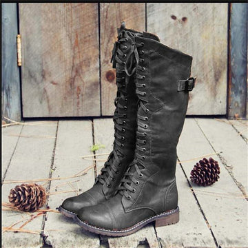 Bottes lacées cavalières