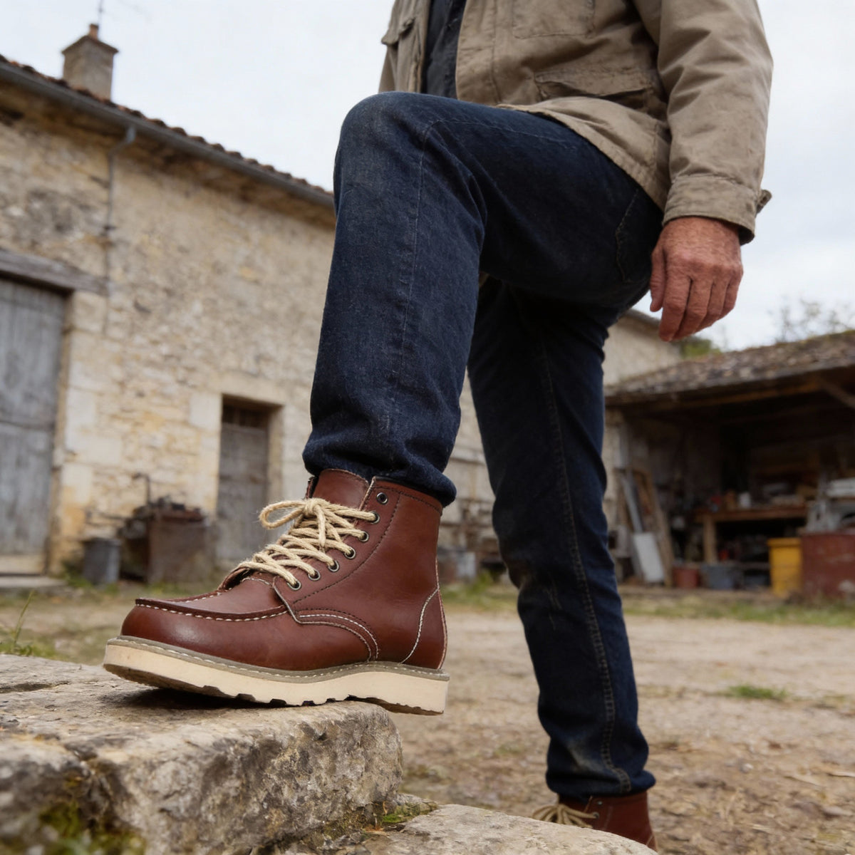 Bottines à bout mocassin, vue 10