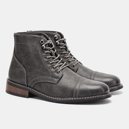 Bottines à bout rapporté, gris