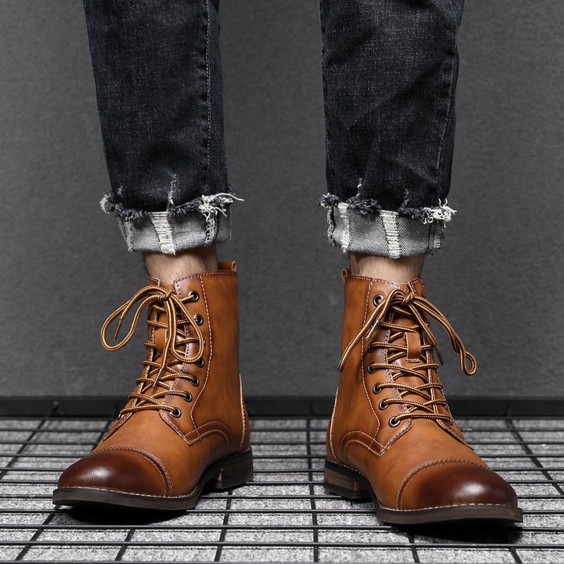 Bottines lacées à double couture, vue 17