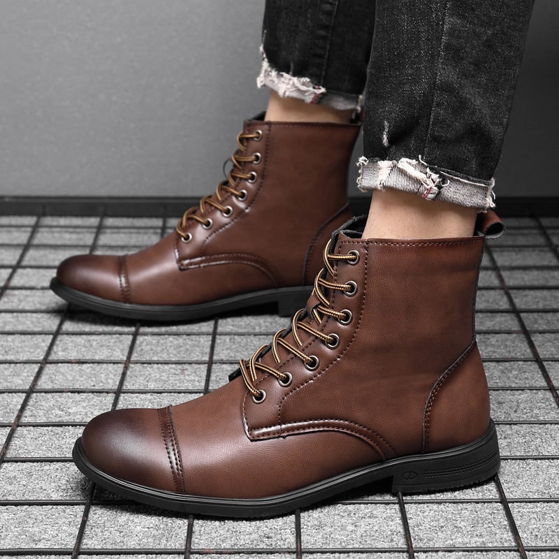 Bottines lacées à double couture, vue 8