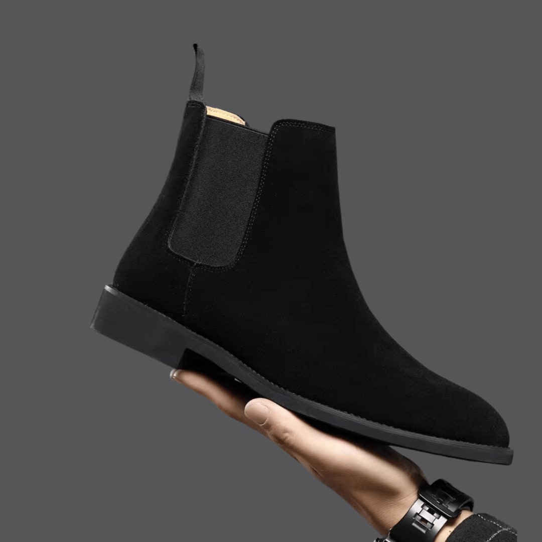 Bottines chelsea claires, noir