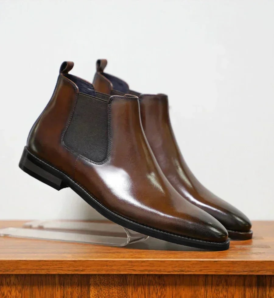 Bottines chelsea lustrées, vue 4