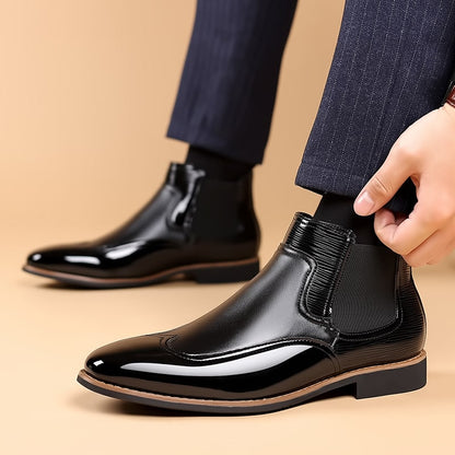 Bottines chelsea vernies, vue 7