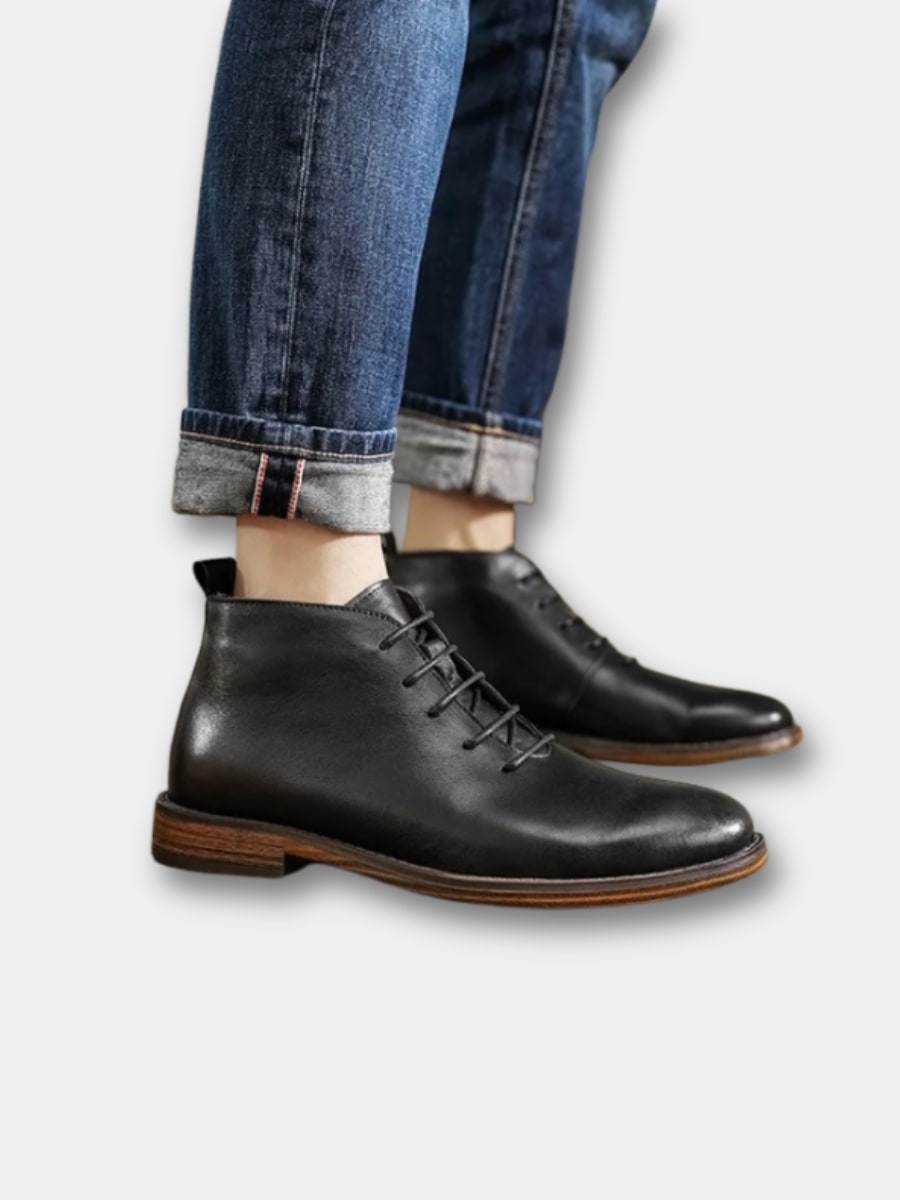 Bottines chukka patinées, vue 1