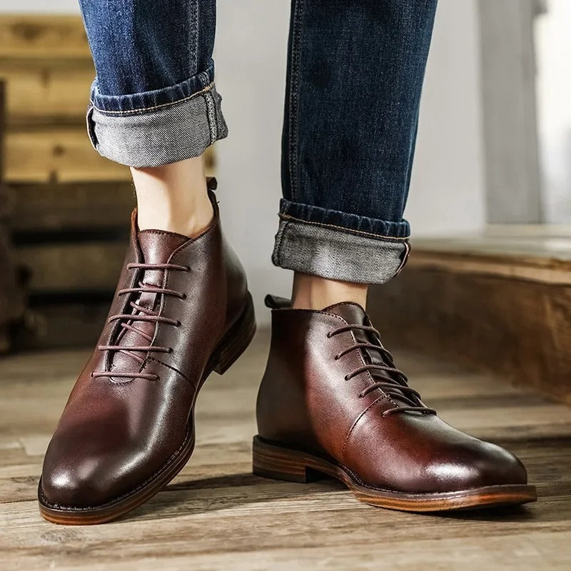 Bottines chukka patinées, vue 4
