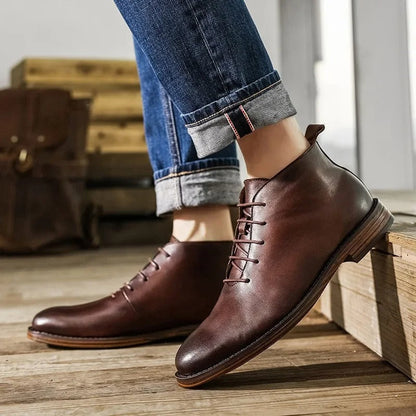 Bottines chukka patinées, vue 5