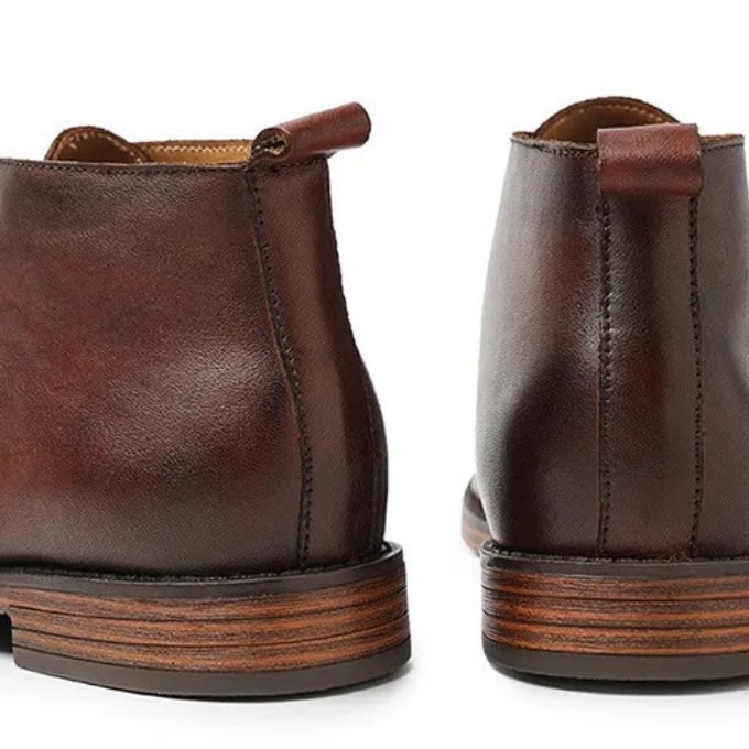 Bottines chukka patinées, vue 7