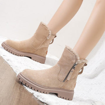 Bottines doublées à plateforme