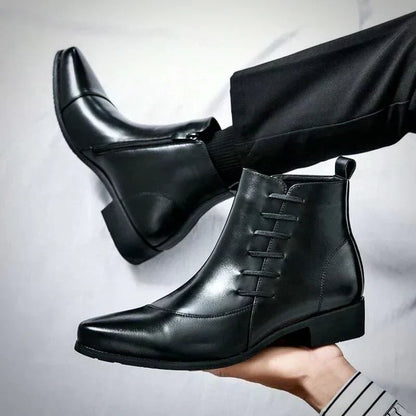 Bottines effilées à zip, vue 10