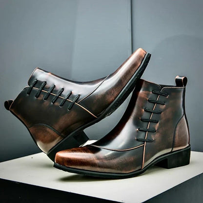 Bottines effilées à zip, vue 3